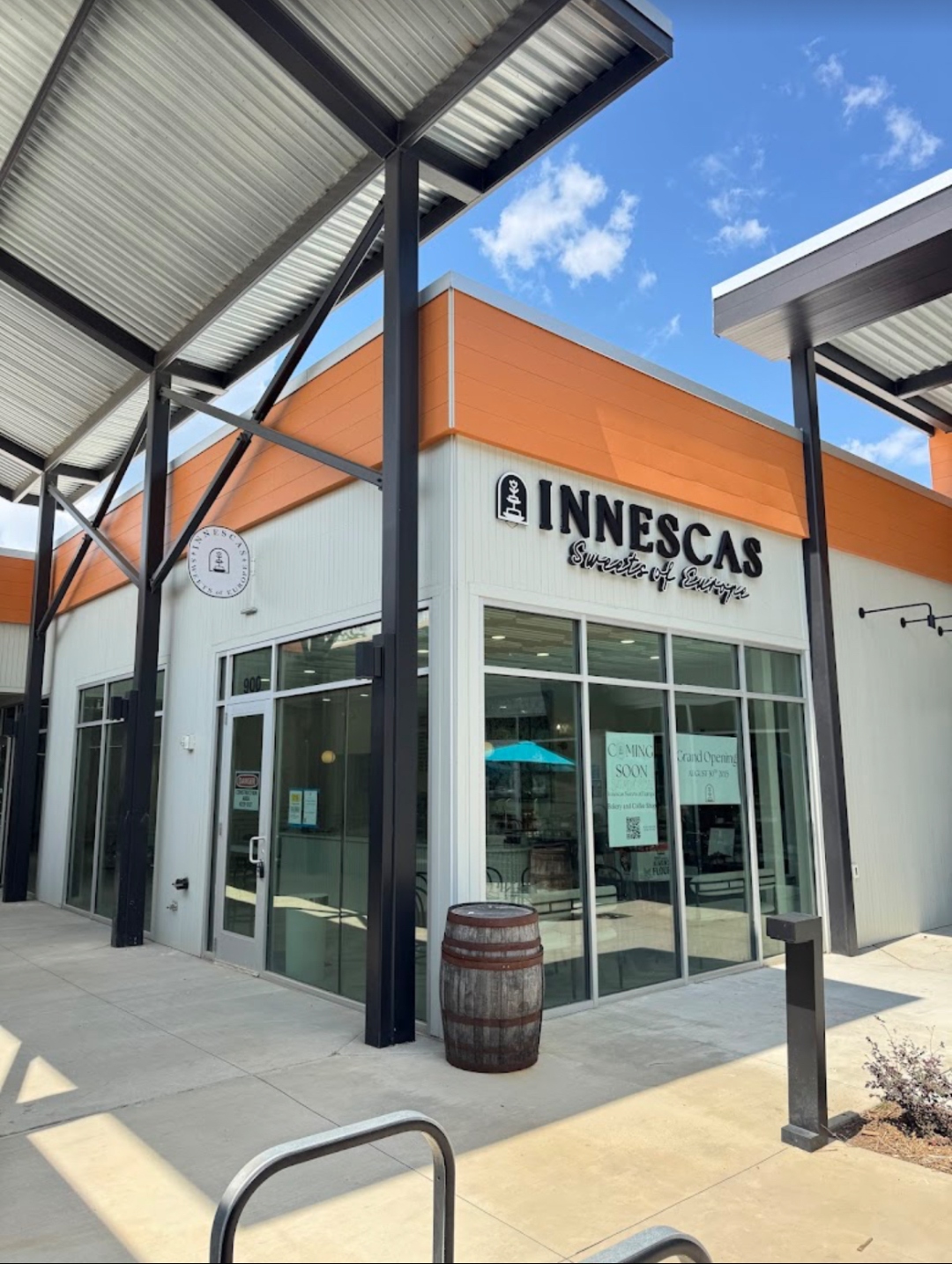Elegant bakery interior with counter and seating